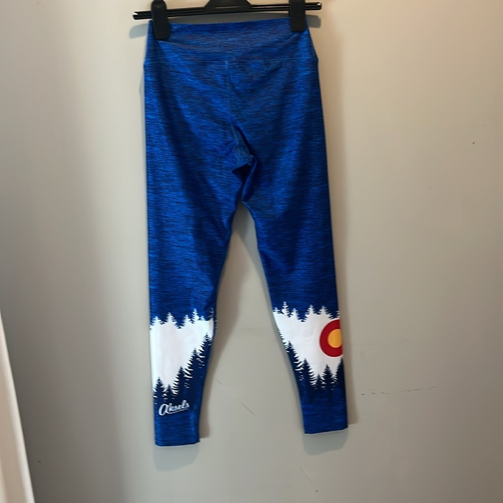 Blue Colorado Leggings with Tree Design